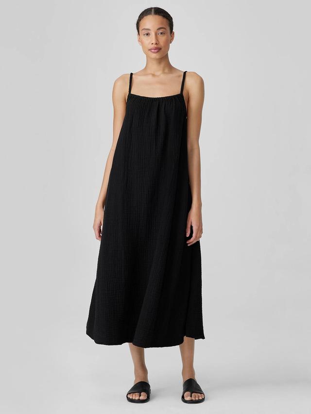 EILEEN FISHER Organic Cotton Lofty Gauze Cami Dressfemale Product Image