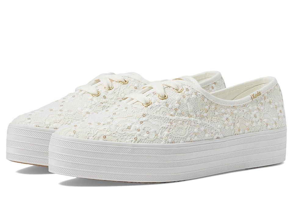 Keds Point Lace Up Glitter Celebrations) Women's Shoes Product Image