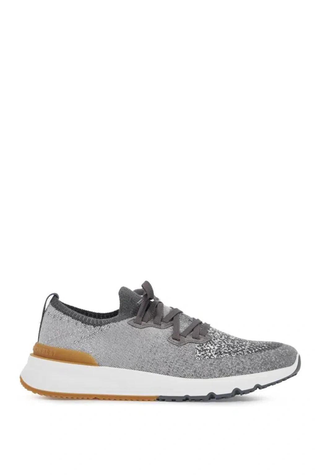 Knit Chine Sneakers In In Grigio Product Image