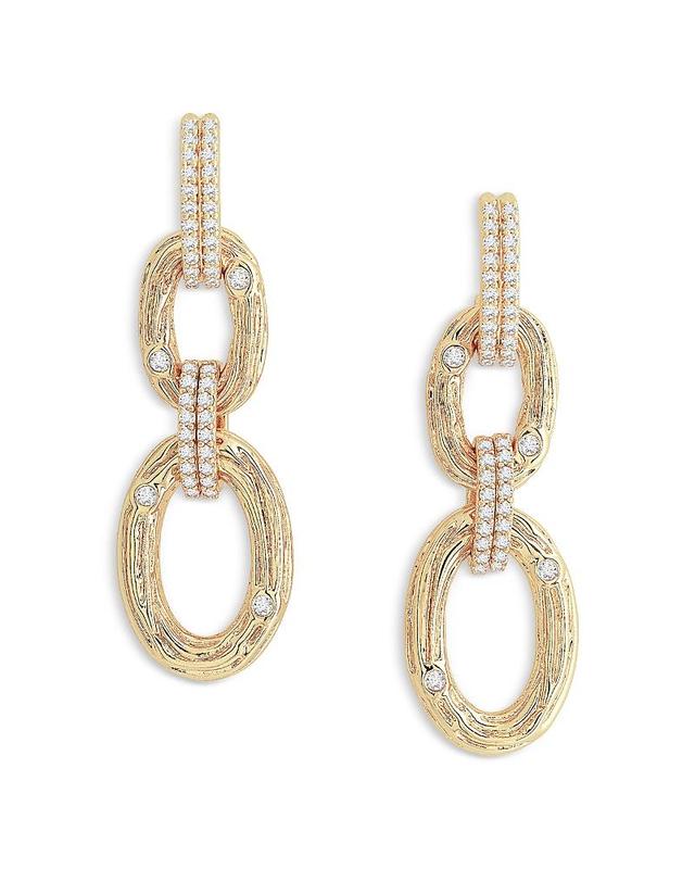 Womens Enchanted Forest 18K Gold-Plated & Cubic Zirconia Chain Earrings Product Image