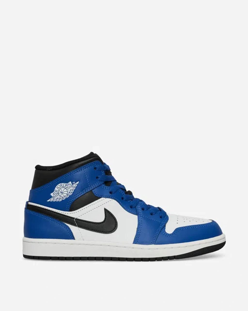 NIKE Air Jordan 1 Mid Sneakers Game Royal / White / Black In Multicolor Product Image