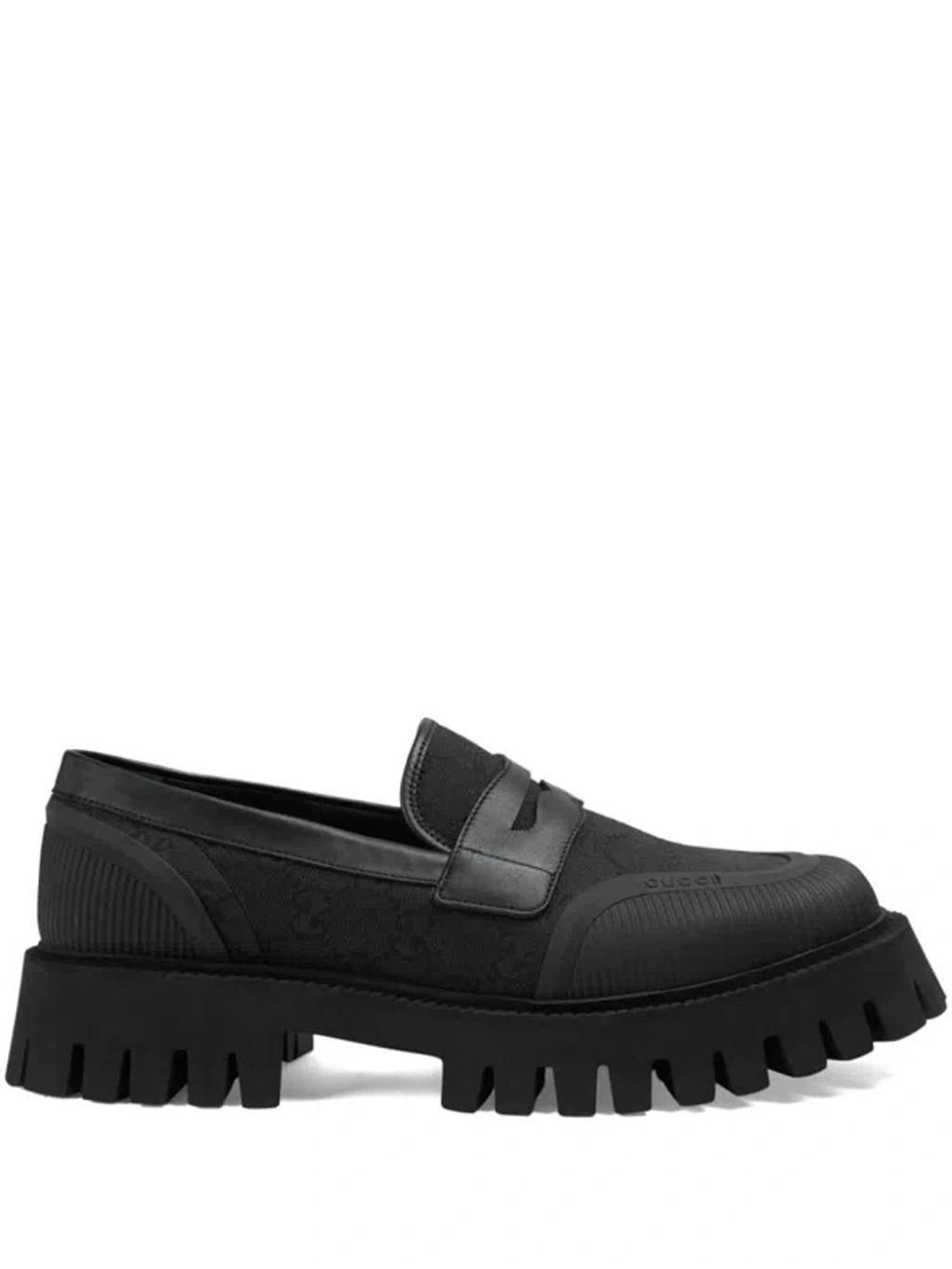 Leather Moccasin In Black Product Image