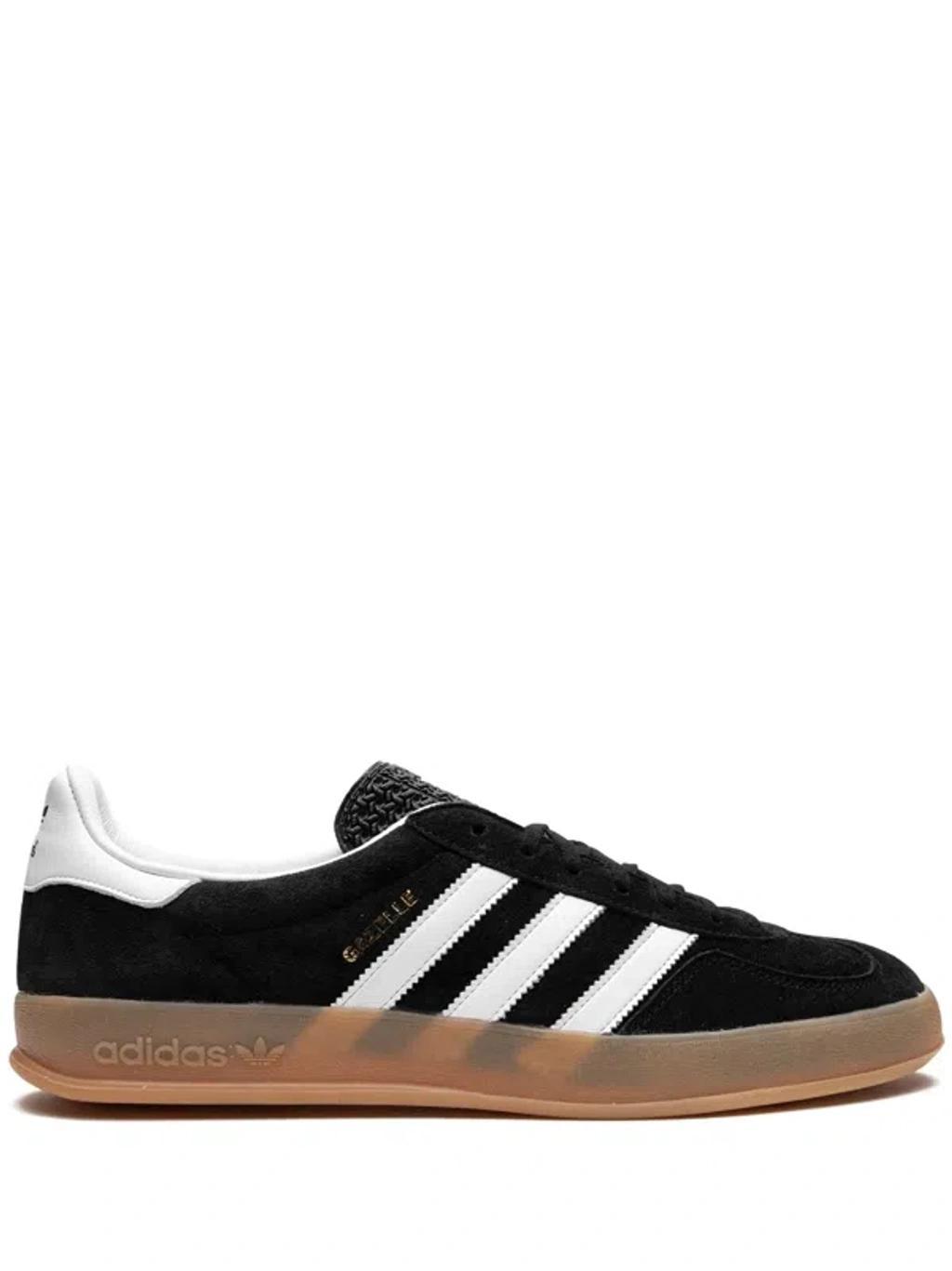 ADIDAS ORIGINALS Gazelle Indoor Trainers In Black/white/gum Product Image