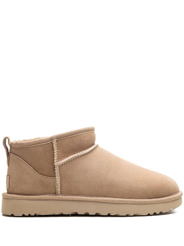 Classic Ultra Mini Suede Boots In Neutrals Product Image