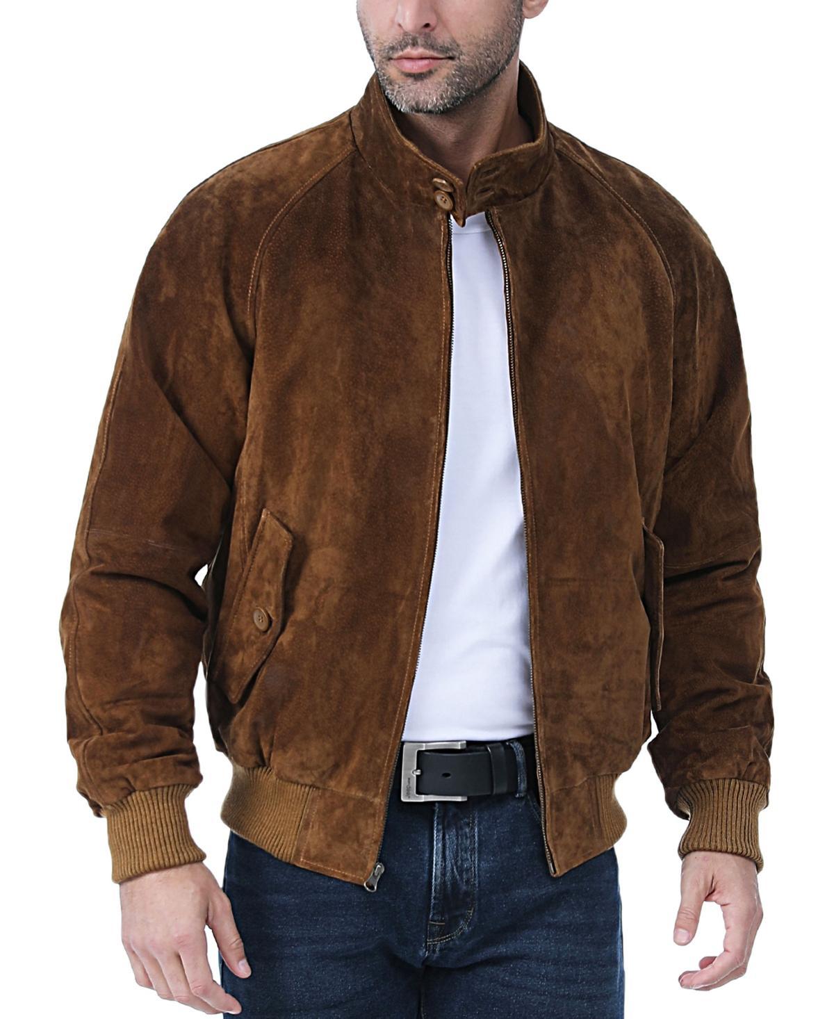 Landing Leathers Men Wwii Suede Leather Bomber Jacket - Tall Product Image