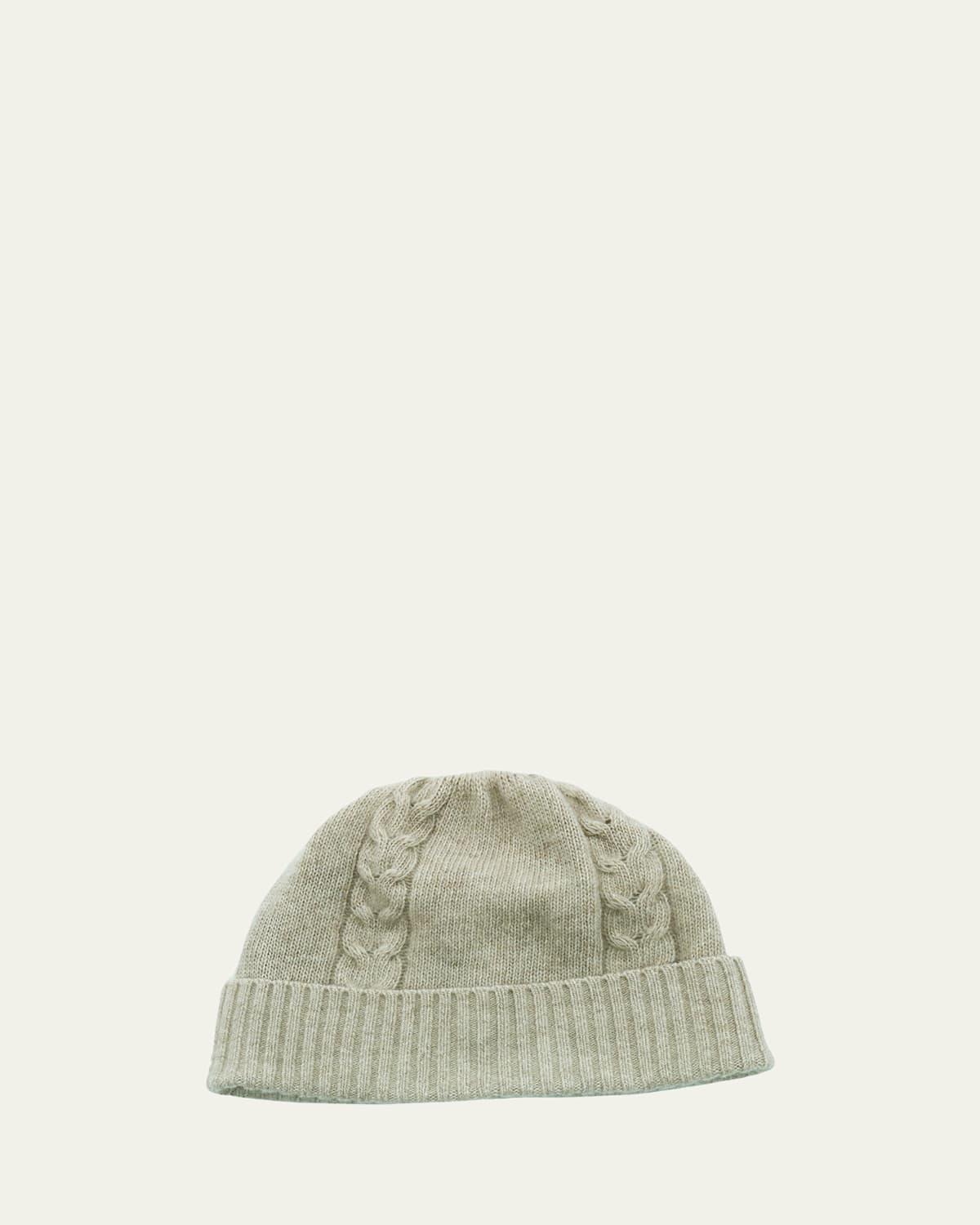 Mens Cable-Knit Beanie Hat Product Image