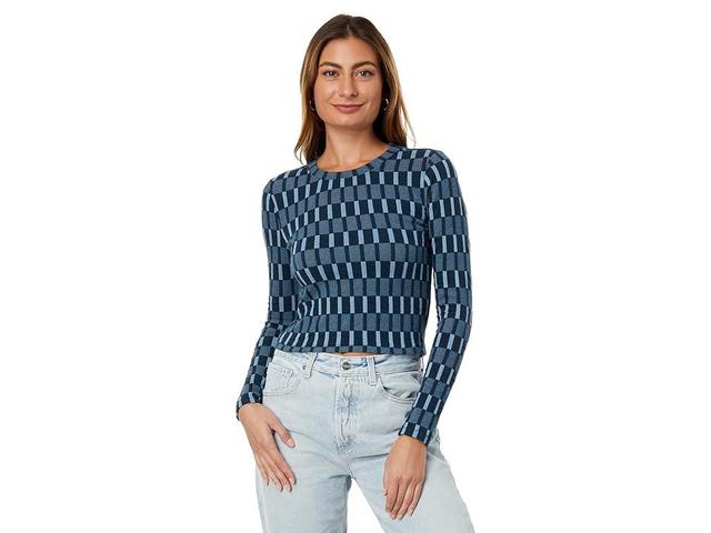 Madewell Fine Rib Long Sleeve Supercrop T-Shirt Product Image