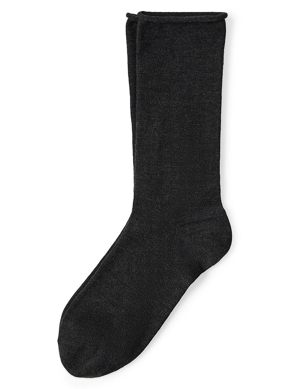 Womens Stretch Cashmere Knit Socks Product Image