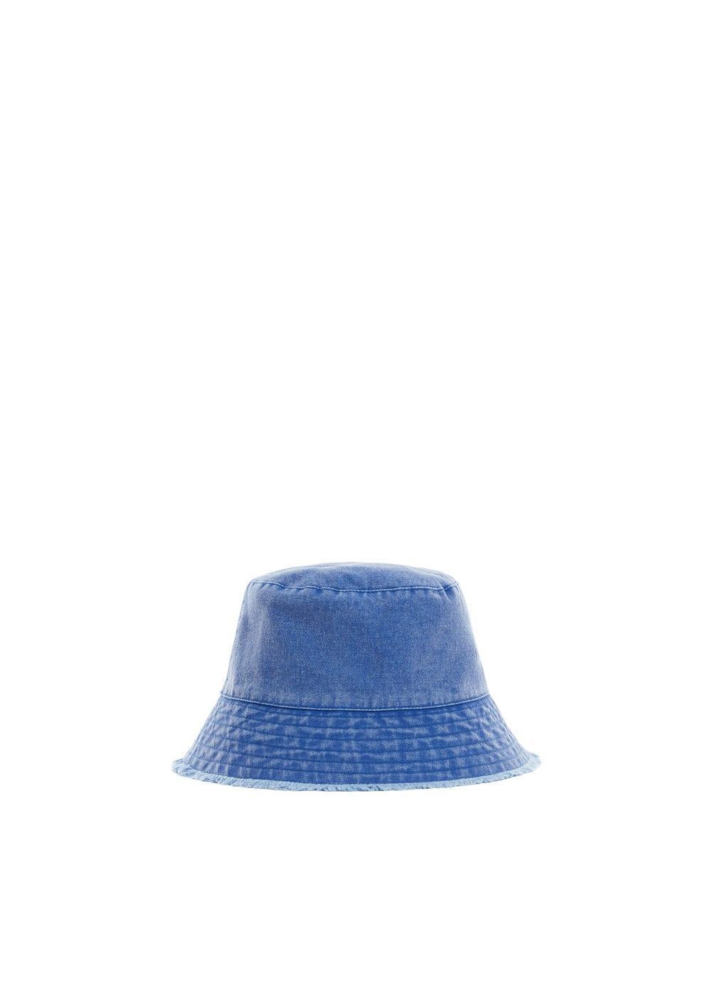 MANGO - Frayed bucket hat - One size - Women Product Image