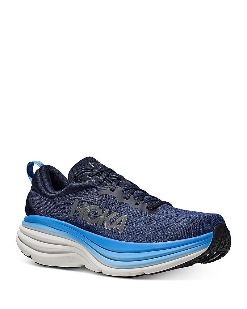 HOKA Mens HOKA Bondi 8 - Mens Shoes Amber Yellow/Puffins Bill Product Image