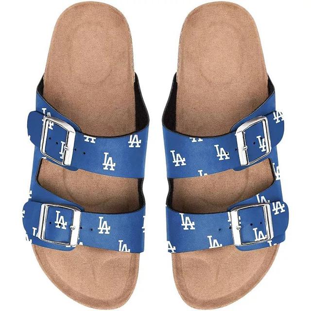 Womens Los Angeles Dodgers Mini Print Double Buckle Sandal Product Image