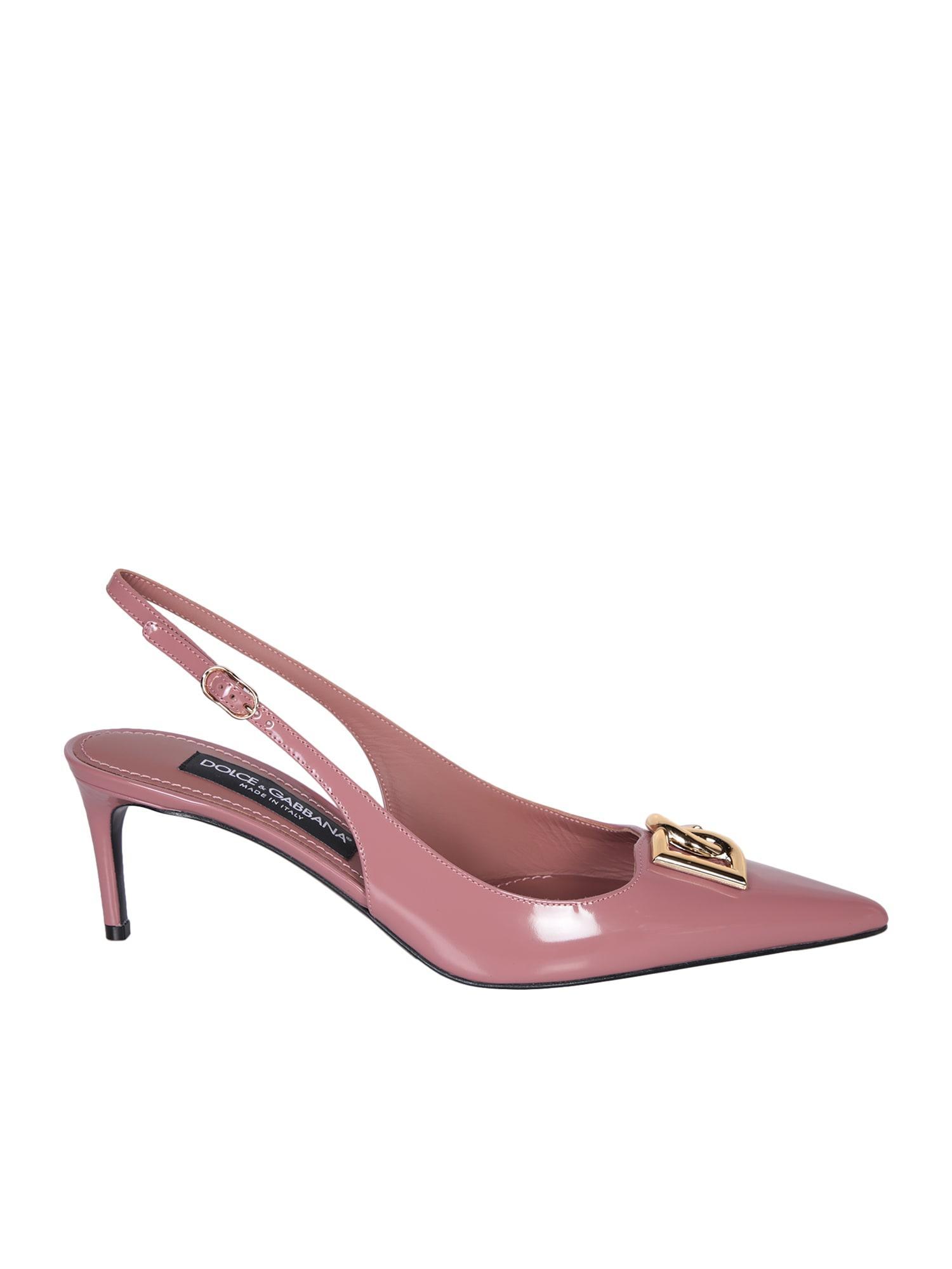 DOLCE & GABBANA Lollo Pink Slingback Product Image