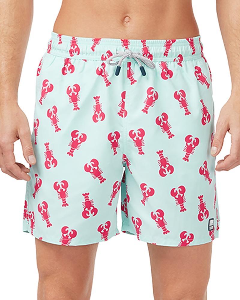 Tom & Teddy Lobster Print 6 Swim Trunks Product Image