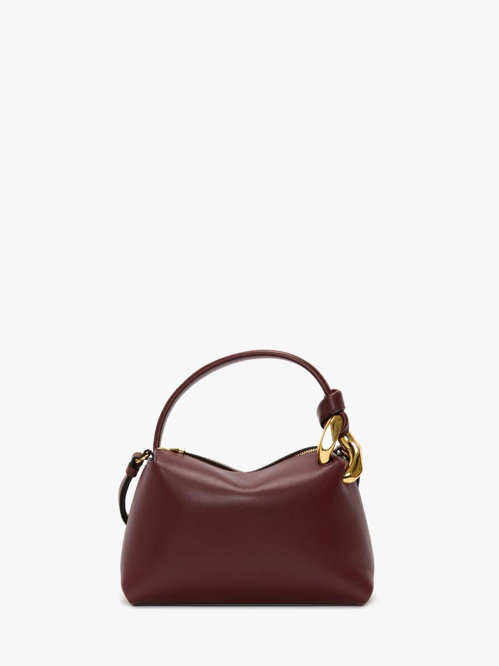 SMALL JWA CORNER BAG - LEATHER CROSSBODY BAG in red | JW Anderson US  Product Image