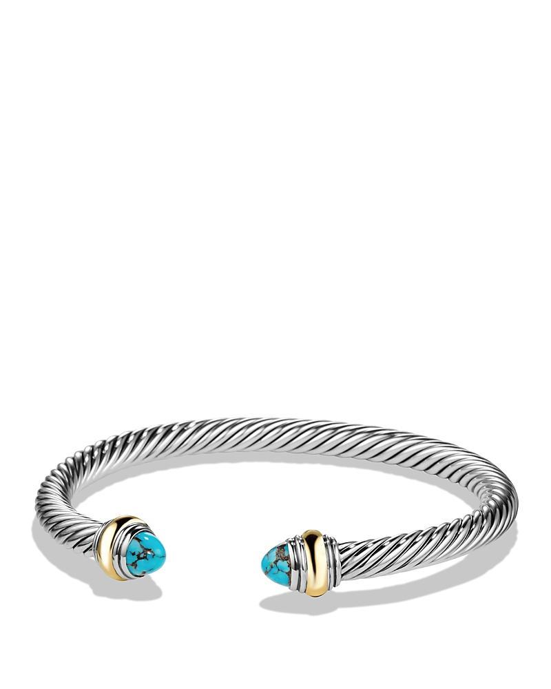 Womens Classic Cable Bracelet in Sterling Silver Product Image