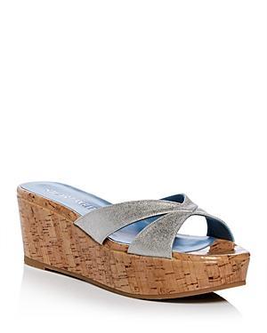 Stuart Weitzman Womens Carmen Platform Slide Sandals Product Image