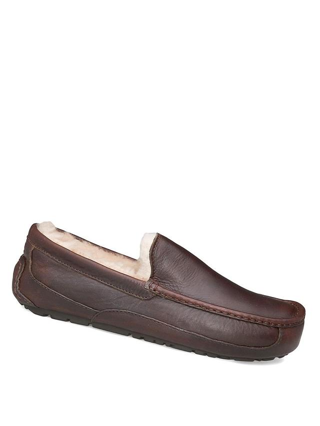 Mens Ascot Leather Slippers Product Image