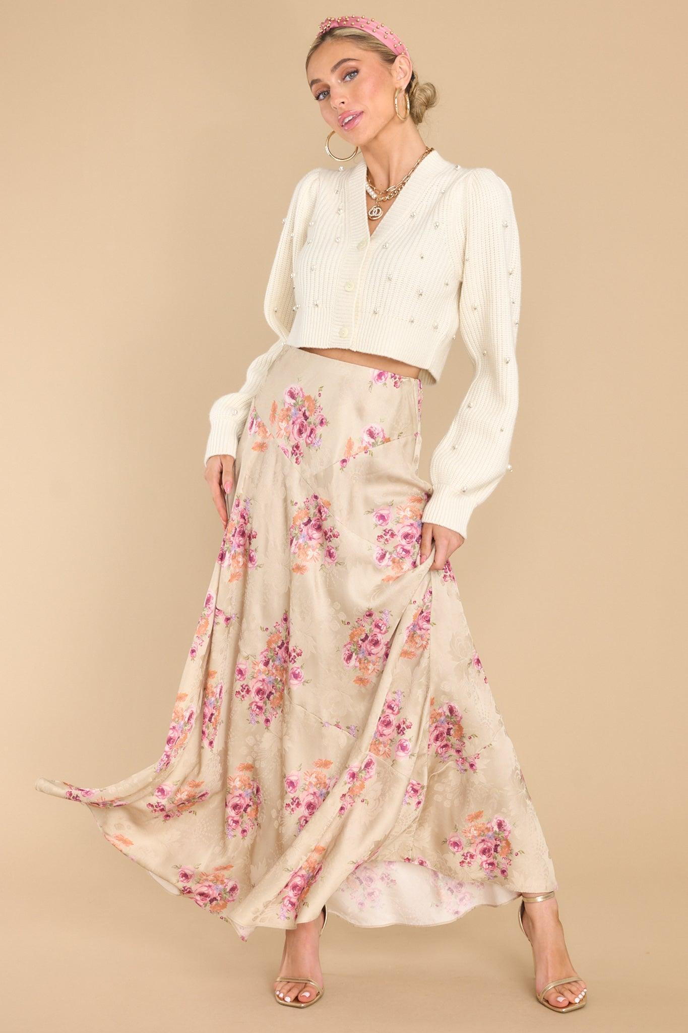 Booker Rosie Mauve Maxi Skirt Product Image