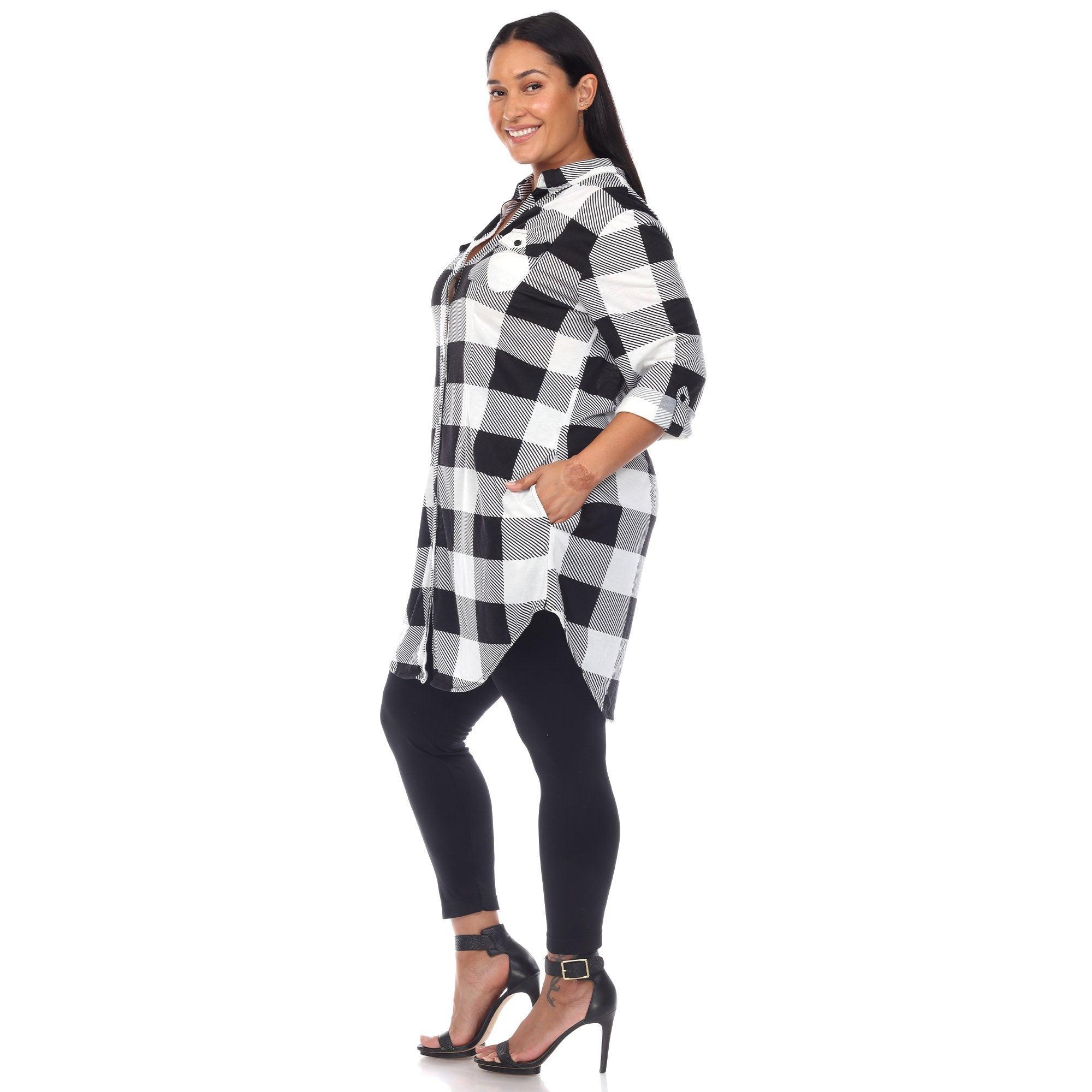 Plaid Tunic Shirt - Plus Product Image