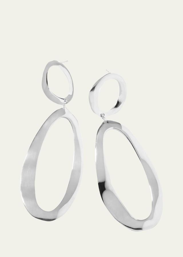 Ippolita Large Oval Snowman Wavy Earrings Product Image