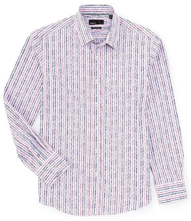 Quieti Multi Stripe Long Sleeve Woven Shirt Product Image