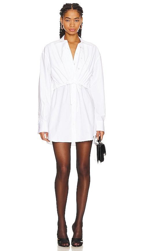 Alexander Wang Double Layered Shirt Dress Black. (also in S, XS). Product Image