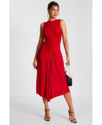 Women's ITY Ruched Detail Midi Dress Product Image