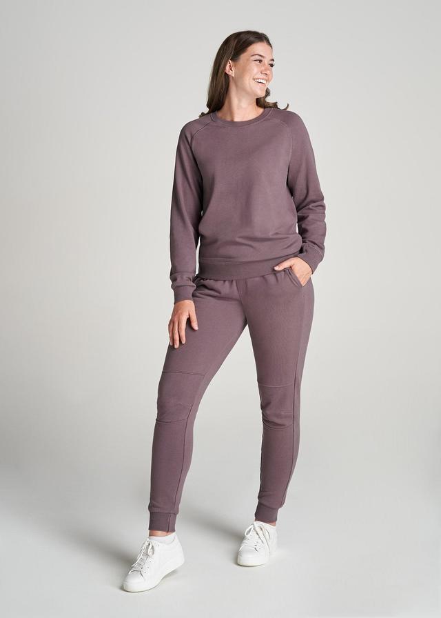 Wearever French Terry Women's Tall Crewneck Sweatshirt in Smoked Mauve Product Image