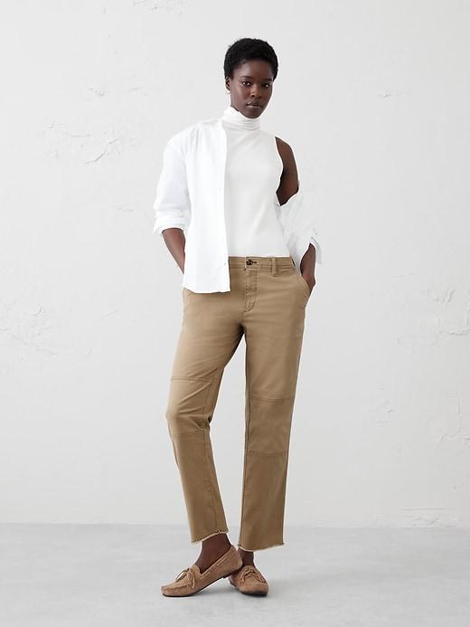 Mid-Rise Slim Chino Product Image