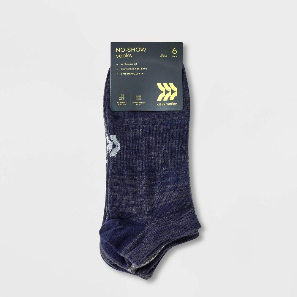 Mens Light Weight Tonal Random Feed Socks 6pk - All In Motion 6-12 Product Image