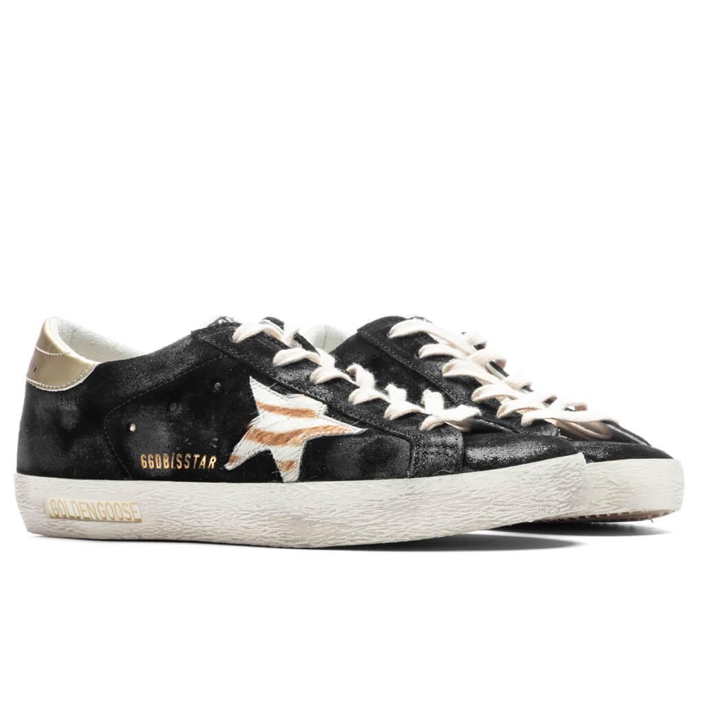 Women's Super-Star Sneakers - Black/White/White Beige Zebra Female Product Image