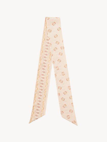 The Chloé Bananas bandeau scarf in silk Product Image