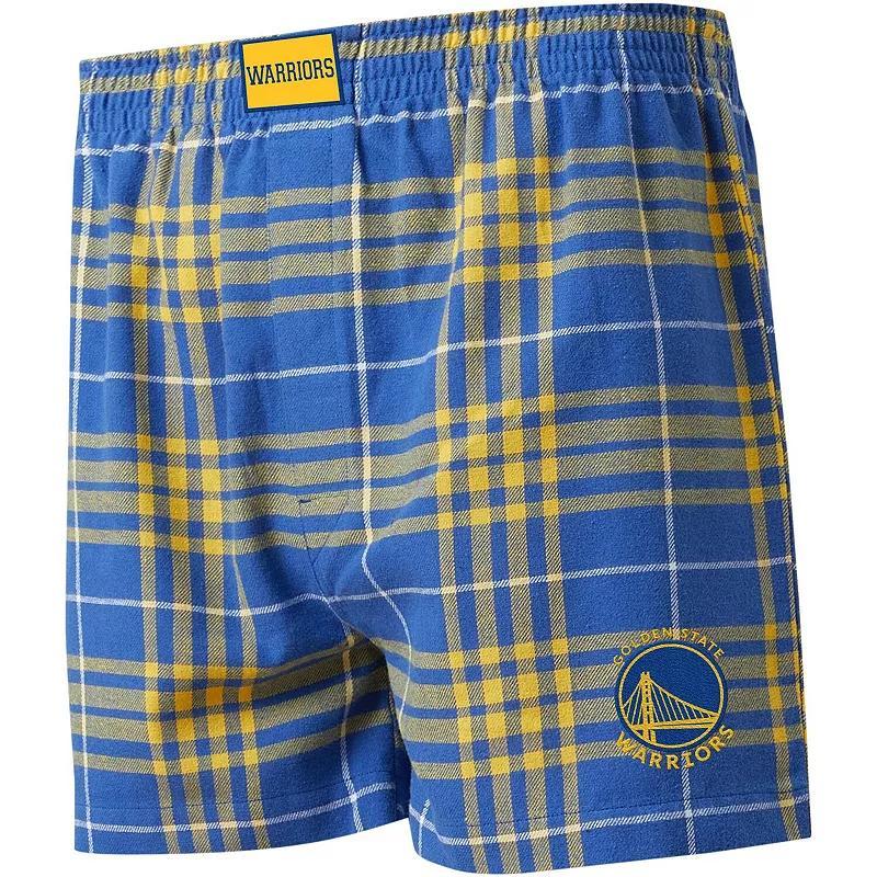 Mens Royal/Gold Golden State Warriors Concord Boxers Product Image