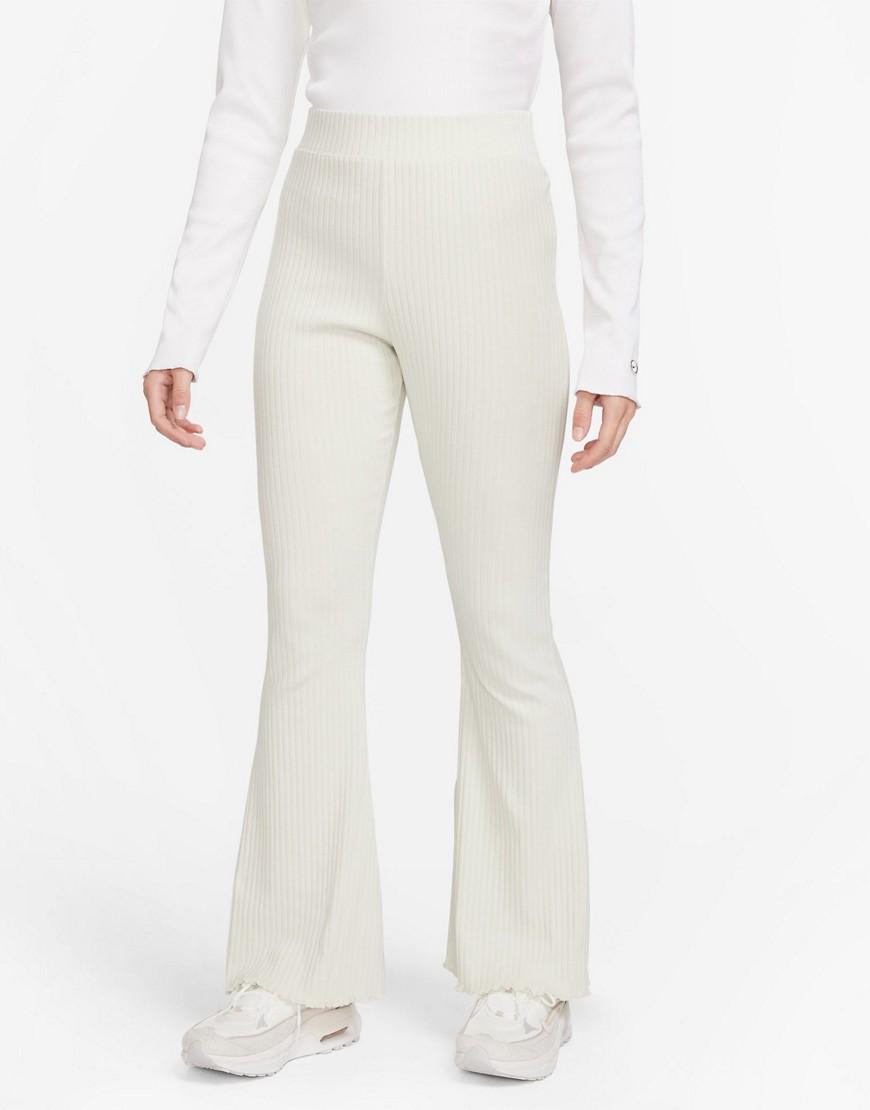 Women's Nike Sportswear SE High-Waisted Full-Length Ribbed Jersey Pants Product Image