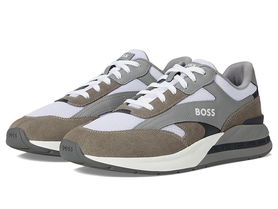 BOSS Kurt Running Sneaker (Open Grey) Men's Shoes Product Image