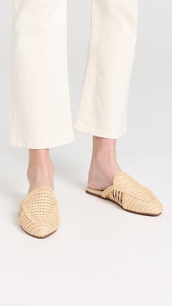 KAANAS Faya Woven Raffia Mules | Shopbop Product Image