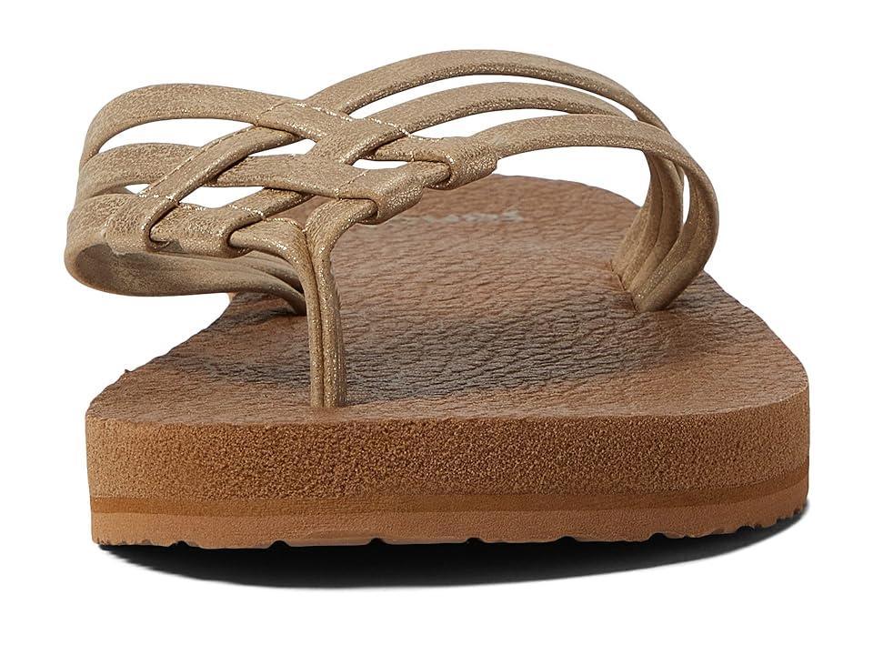 Sanuk Yoga Sandy Metallic Thong Sandals Product Image