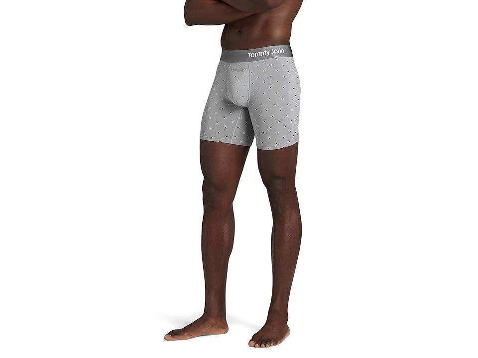 Tommy John Cool Cotton 6 Boxer Brief 2-Pack (Jumbo Sky Bud/Black) Men's Underwear Product Image