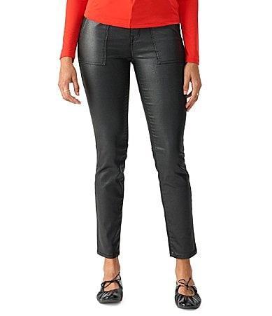 Sanctuary Hayden Flat Front High Rise Coated Stretch Denim Skinny Pants Product Image