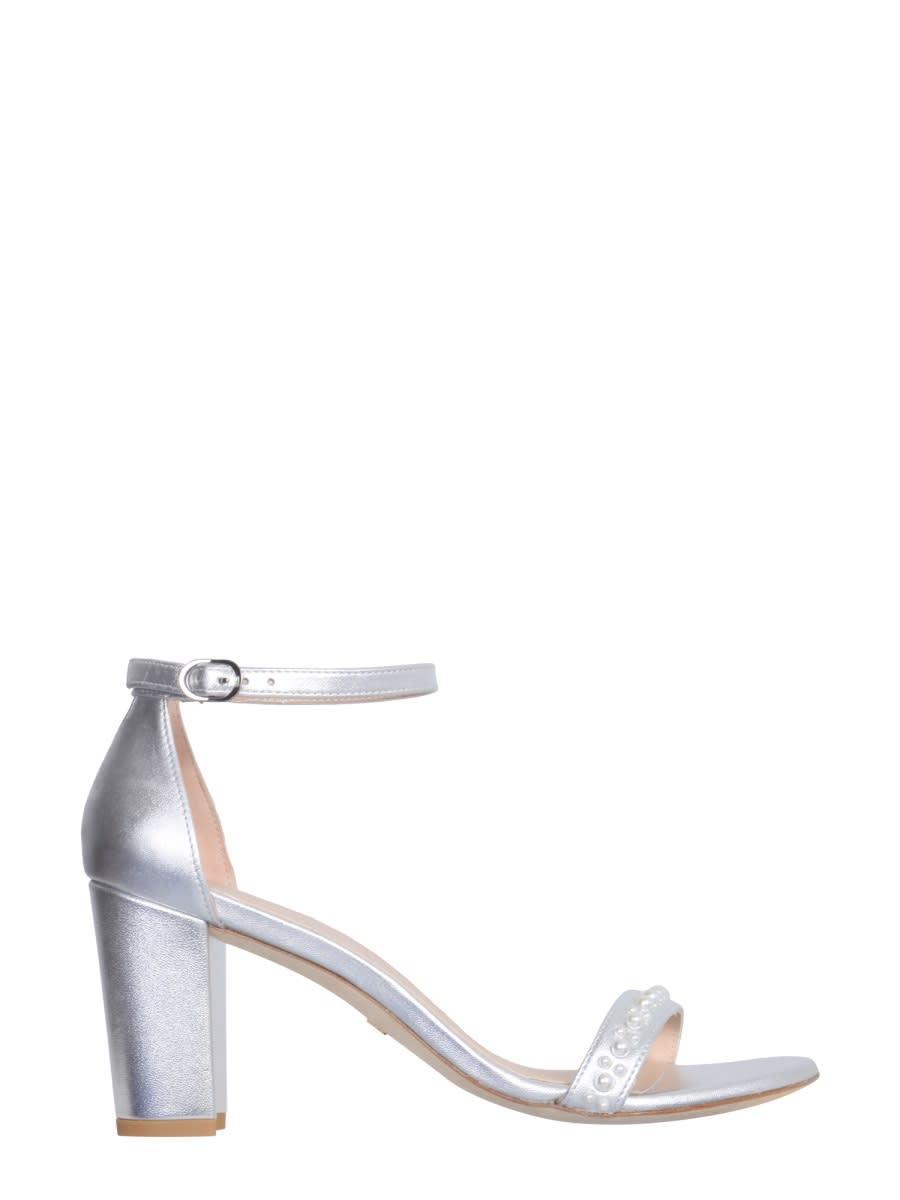 Nearly Nude Sandals In Silver Product Image