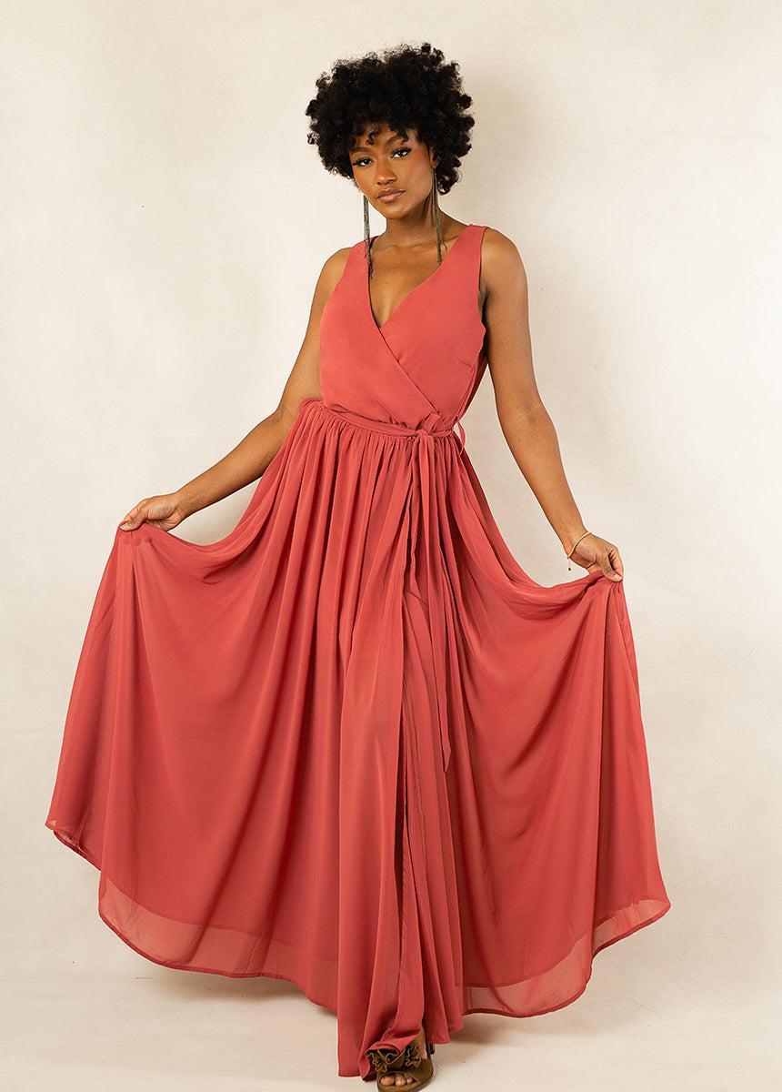 Miriam Bridesmaid Dress in Camellia Product Image