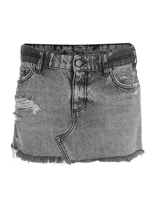 Womens Vanessa Denim Mini Skirt Product Image