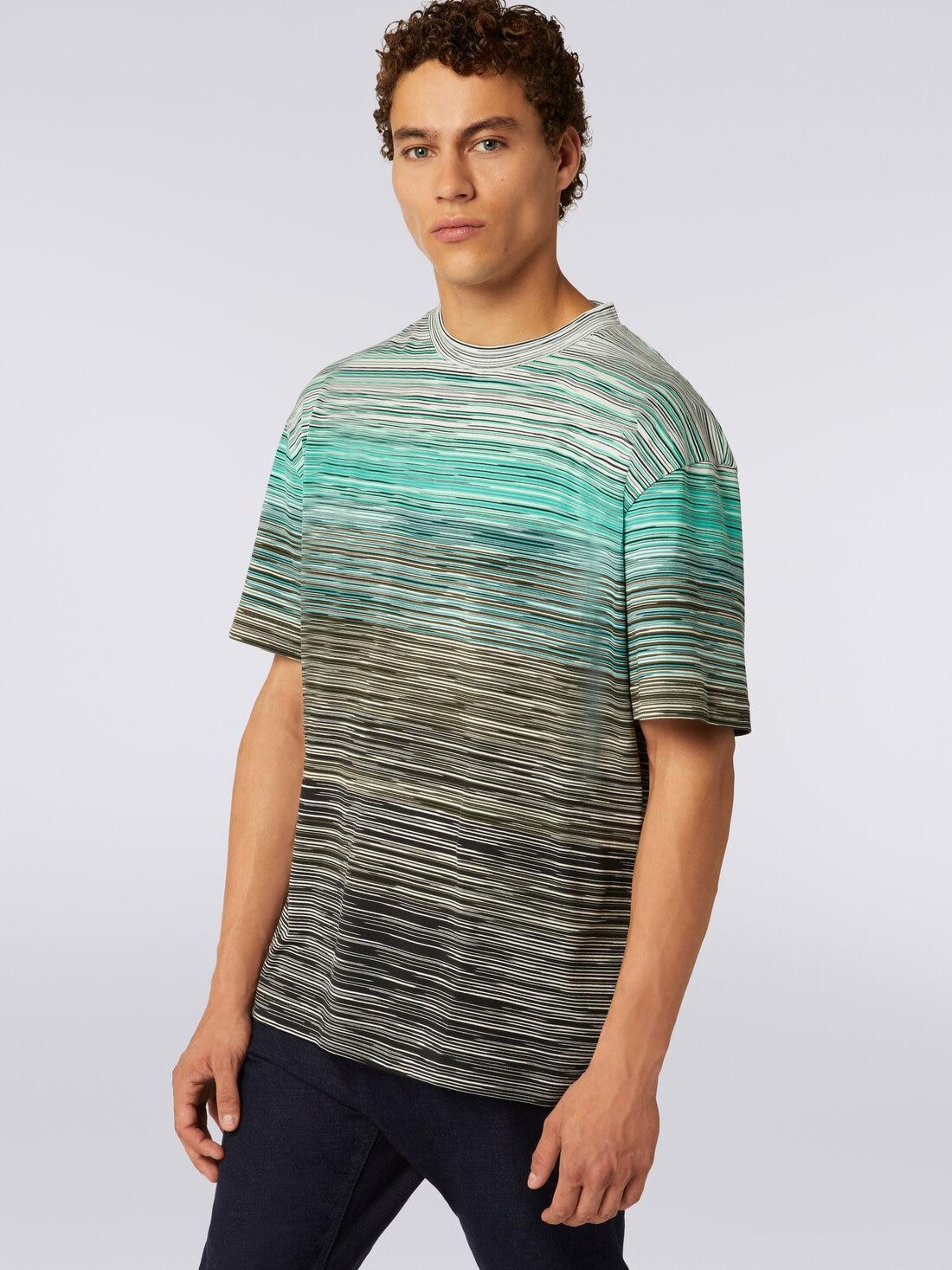 Short-sleeved T-shirt in slub cotton Multicoloured | Missoni Product Image