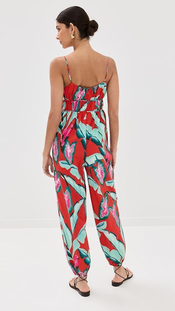 FARM Rio Red Summer Foliage Jumpsuit | Shopbop Product Image