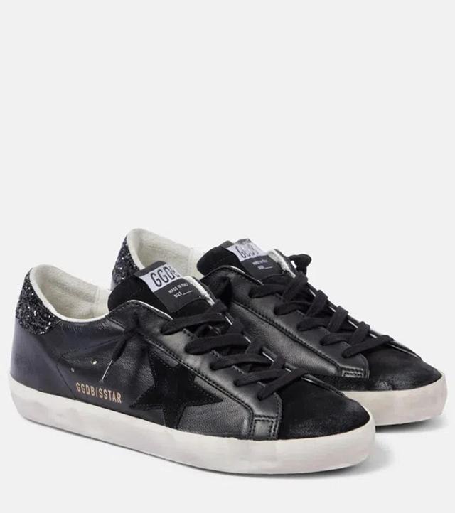 Super-star Leather Sneakers In Black Product Image