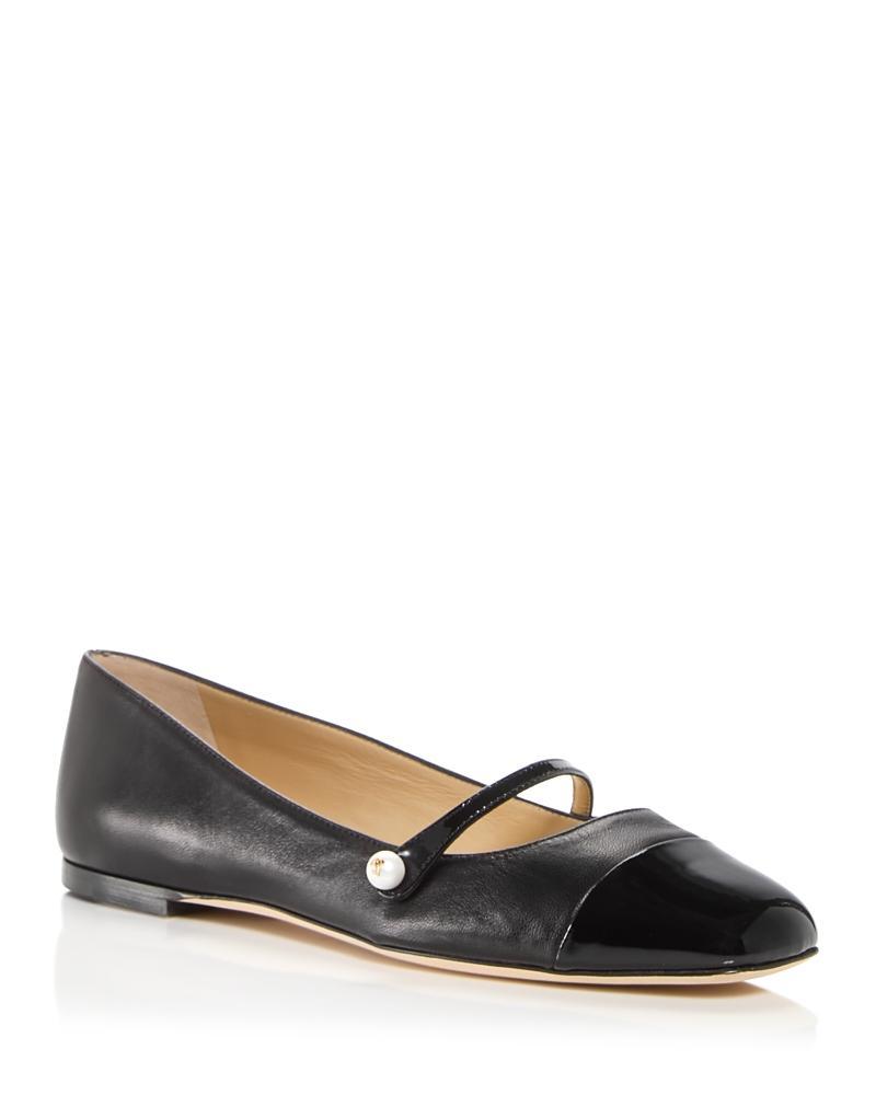 Jimmy Choo Womens Elisa Cap Toe Ballet Flats Product Image