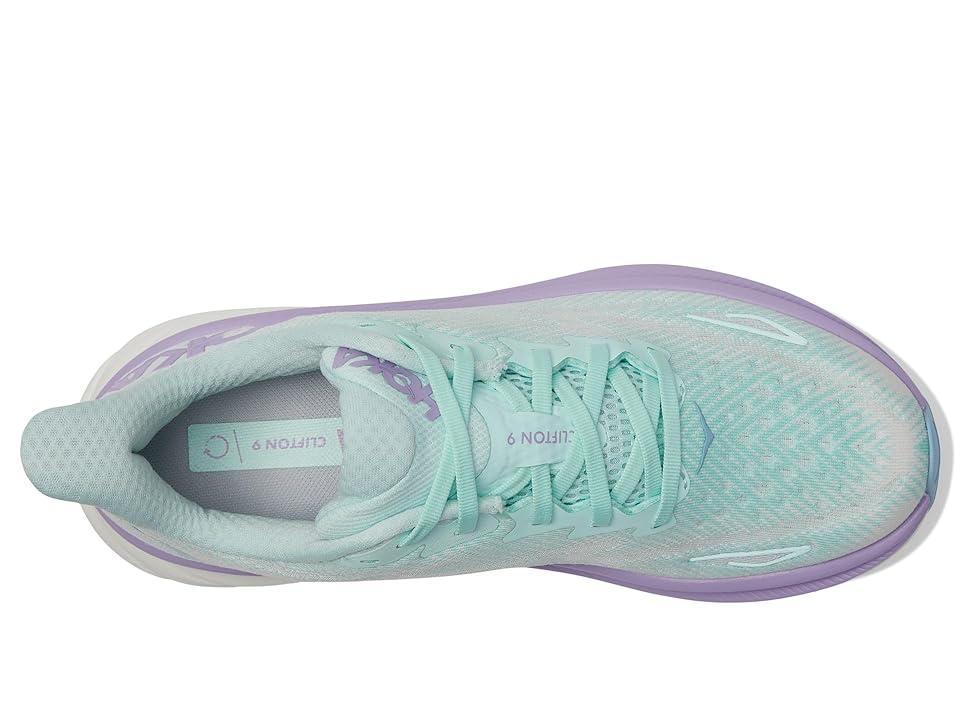 Hoka Women's Clifton 9 (Sunlit Ocean/Lilac Mist) Women's Shoes Product Image