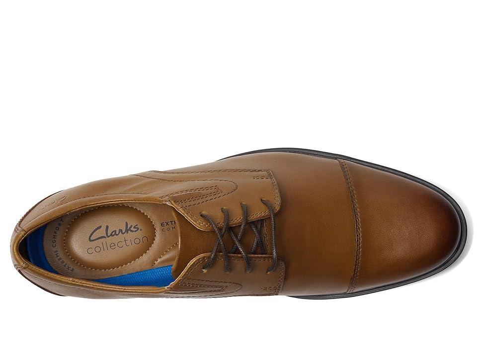 Clarks Whiddon Cap (Dark Tan Leather) Men's Shoes Product Image