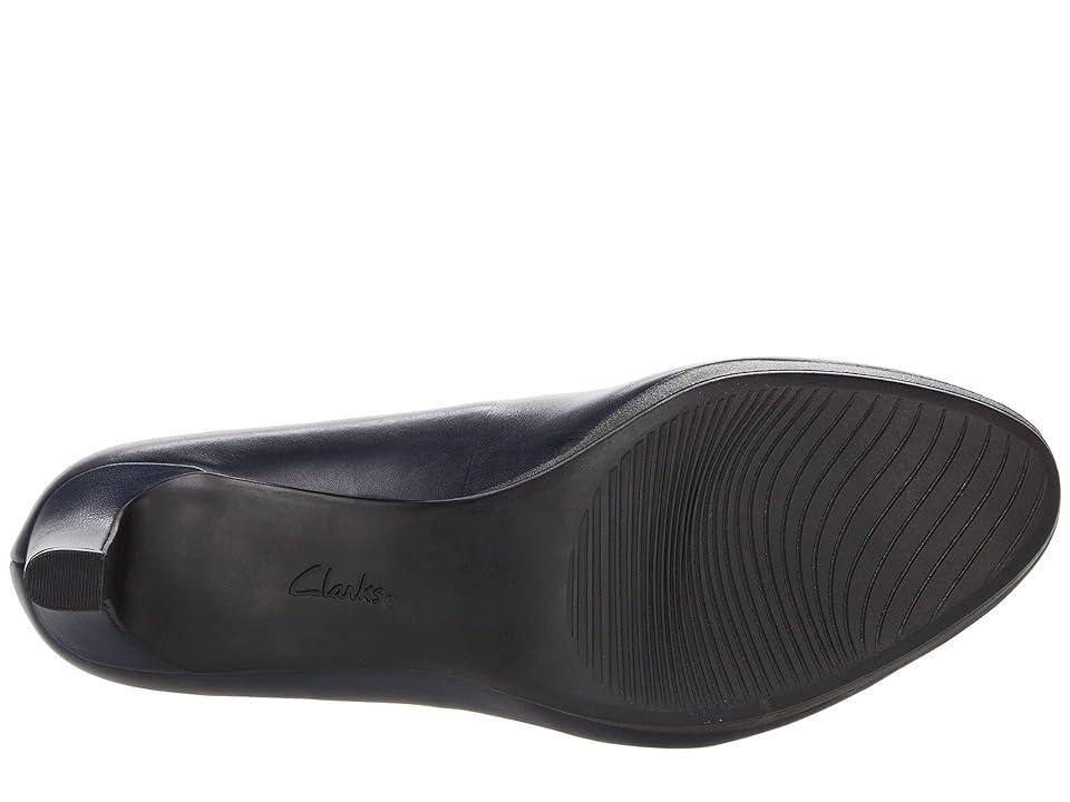 Clarks Ambyr Joy (Navy Leather) Women's Shoes Product Image