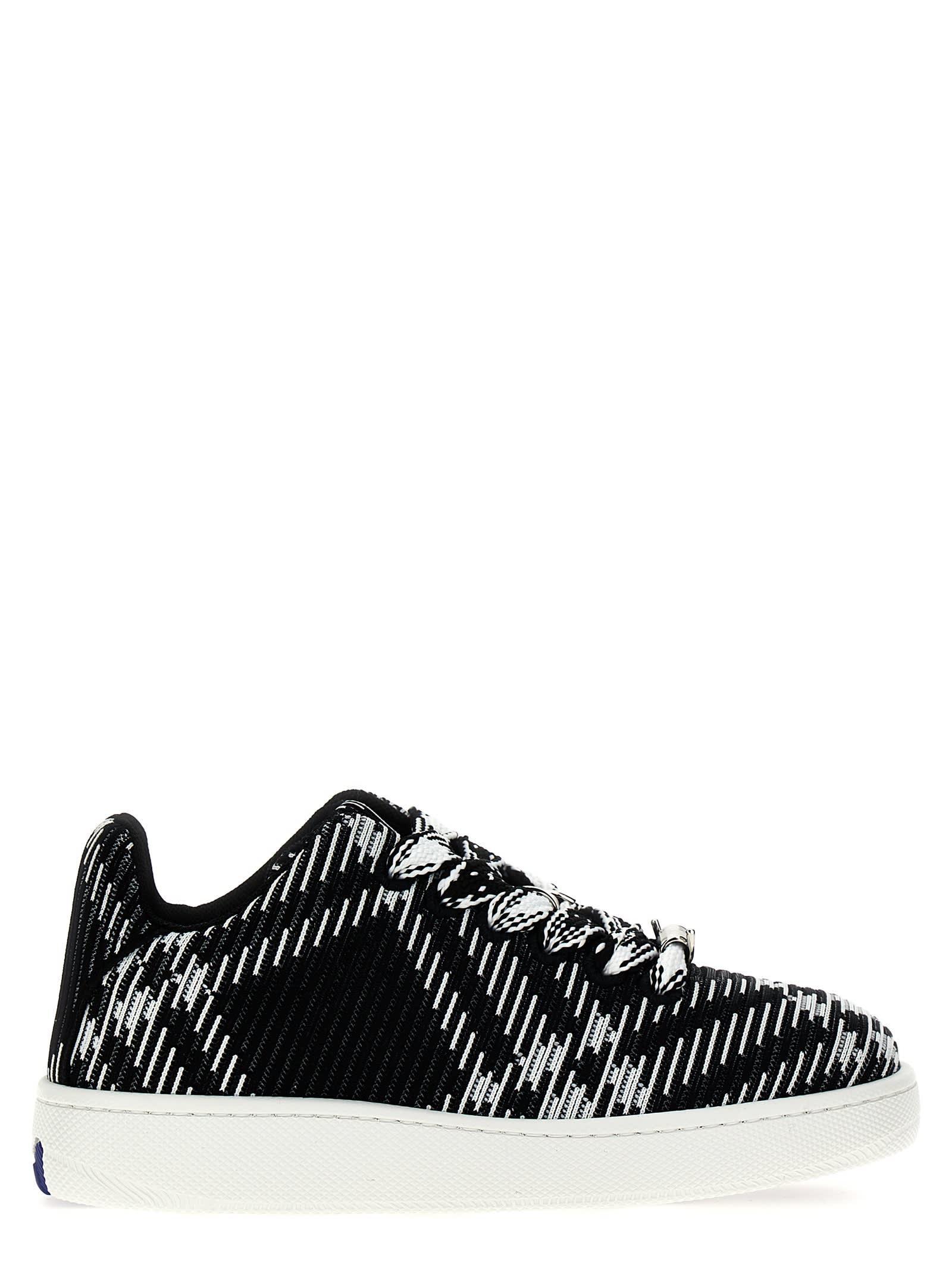 BURBERRY Box Sneakers In Blackwhite Product Image